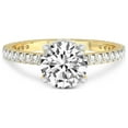 thumbnail image 3 of 2 Carat IGI Certified Round Shape Lab Grown Diamond Engagement Ring | 14K Yellow Gold | Myra Secret Halo Lab Diamond Ring | FG-VS1-VS2 Quality Friendly Diamonds, 3 of 5