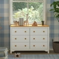 thumbnail image 2 of DaVinci Shea 6-Drawer Dresser in Warm White and Honey, 2 of 5