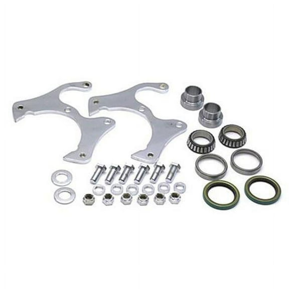 Basic Disc Brake Kit, 1969-77 GM Caliper, Fits Stock Ford Spindle, 5on4-3/4