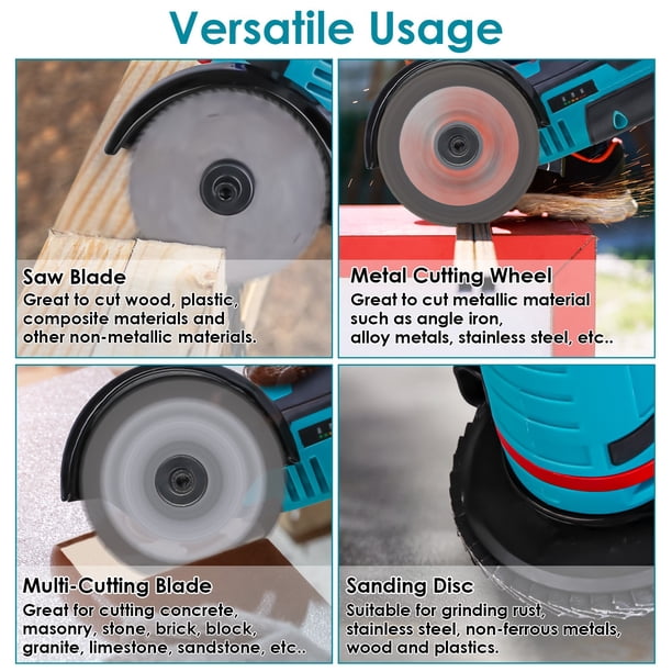 Moclever 12V Cordless Angle Grinder, 19000RPM Mini Hand Polishing