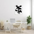 thumbnail image 2 of Modern Silhouette Brushed Shape Abstract Graphic Art White Framed Art Print Wall Art, 2 of 7