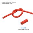 thumbnail image 3 of Silicone Wire 16AWG 16 Gauge Flexible Tinned Copper Standard High-Temperature Hookup Wire Red 7.5m/24.6ft, 3 of 6