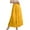 -B-Yellow22, variant on FINALGANG Autumn Skirts For Women Solid Color Ruffled Hem Chiffon Long Skirt High Waist Stretch Flowy Bottom Design Durable Soft Fabric