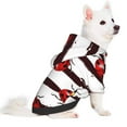 thumbnail image 2 of Daiia Ladybugs On Black And White Striped1 Pets Wear Hoodies ,Pet Dog Clothes,Puppy Hoodies,Dog Hoodies Costumes Pet Sweaters-Size Name, 2 of 8