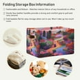 thumbnail image 5 of Storage Bins with Handle Fabric Organizer Basket Foldable Box 1 Pack Woman Walking in Garden 14.2x10.2x8.3, 5 of 8