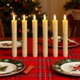 thumbnail image 4 of Luoshdecor LED Flameless Taper Candles with Remote,6Pcs Battery Operated LED Rustic Candles,Xmas Gift for Home/Wedding/Xmas Decor 7.5 in, 4 of 6