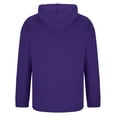 thumbnail image 4 of Zylanna Men's Pullover Hoodies, Workout Running Hooded Sweatshirt Elastic Long Sleeve Athletic Jacket with Pockets Purple Size 3XL, 4 of 5