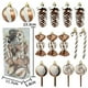 thumbnail image 3 of Set de adornos para árbol de Navidad 15 piezas | Bolas decorativas de 6 cm, piñas, diseños de caramelos | Decoraciones colgantes para fiestas festivas y regalos | Variados adornos navideños, 3 of 9