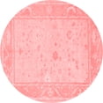 thumbnail image 1 of Ahgly Company Indoor Round Oriental Red Traditional Area Rugs, 6' Round, 1 of 4