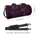 thumbnail image 2 of Pofeuu Snowflakes and Hearts Print Travel Duffel Bag,Sports Tote Gym Bag,Shoulder Weekender Overnight Bag for Women Gym Bag, 2 of 6