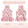 thumbnail image 3 of Small Dog Dress Harness and Leash Set Cute Princess Birthday Dog Dresses Soft Fruit Print Puppy Dresses Girl Dog Clothes for Small Dogs Cats - S, 3 of 7