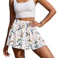 thumbnail image 3 of HELLHERO Built-in Shorts Tennis Skirt, Hummingbird Floral Print 2 Side Pockets Lightweight Women's Golf Skirt for Party Pickleball Yoga, 3 of 10