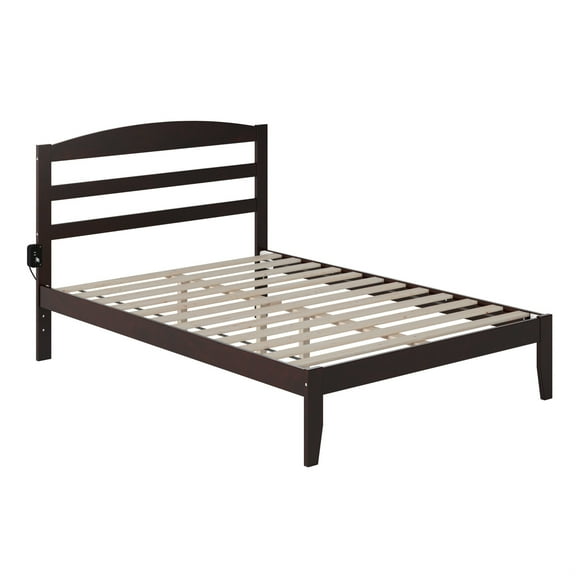 Warren, Solid Wood Platform Bed, Full, Espresso