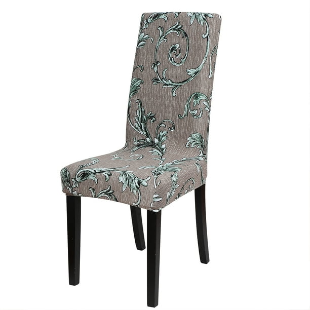 Stretch Spandex Short Slipcover Dining Chair Cover Floral ...