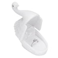 thumbnail image 3 of Jewelry Box Jewelry Box Swan Shape Flocking Inside Retro Small Exquisite Unique Portable Earring Box For Christmas Birthday GiftWhite, 3 of 8