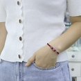thumbnail image 3 of 2PCS Braided bracelets, red braided rope bracelets and black ankle bracelets in adjustable, 3 of 4