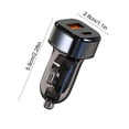 thumbnail image 3 of JZCHUNTOY 52.5W Dual USB C Car Charger 1 Pack, Fast Charging Adapter with Overcharge Protection, Universal Power Converter for Car Interior Charging, Tablet, Multi-device Power Supply, 3 of 6