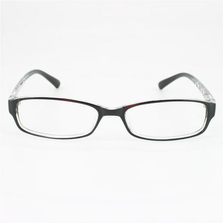 Ebe Unisex Black Rectangle Full Rim Regular Hinge Reading Glasses ckb8039