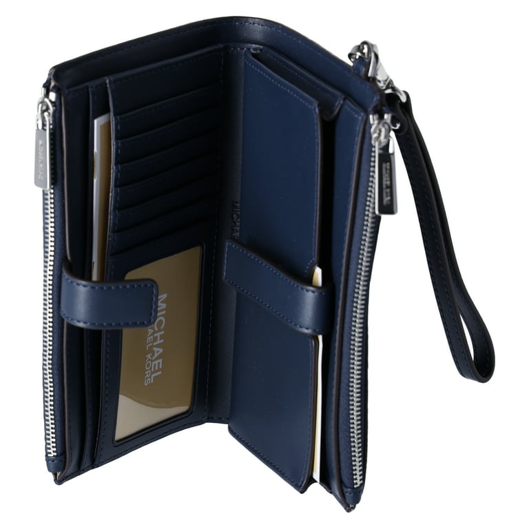 Blue Michael Kors Double sold Zip Wallet