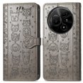 thumbnail image 1 of Funda Cartera FOXDOCK para TCL 60 NxtPaper 4G , Flip PU con Relieve de Gatos y Perros, Tarjetero y Soporte, 1 of 6