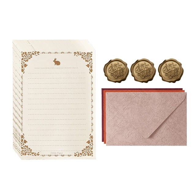 9 sobres, 30 hojas de papel, 16,5*11 cm/21*14,8 cm, rosa + naranja + rojo, sobres de invitación para tarjetas