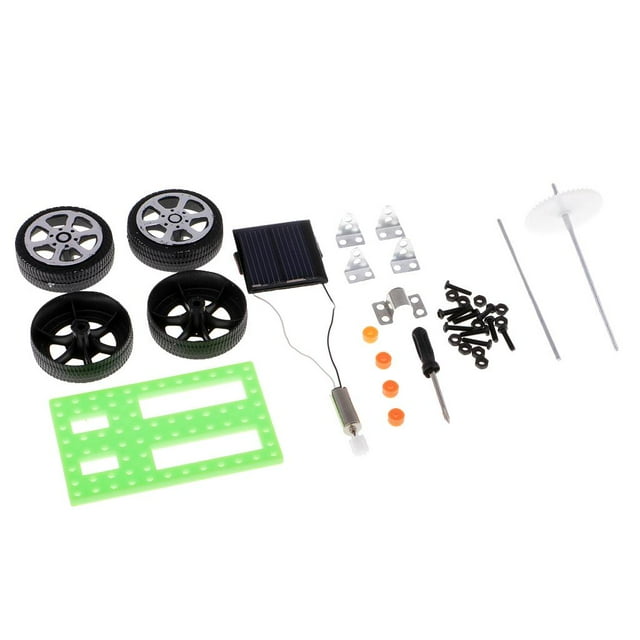 Conjunto de modelo de ensamblaje de bricolaje para automóvil con energía solar Regalo educativo de física Macarena Juguete del coche de la asamblea