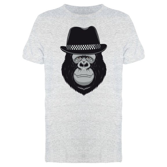 Funny Gorilla With A Stylish Hat Tee Men's -Image by Shutterstock