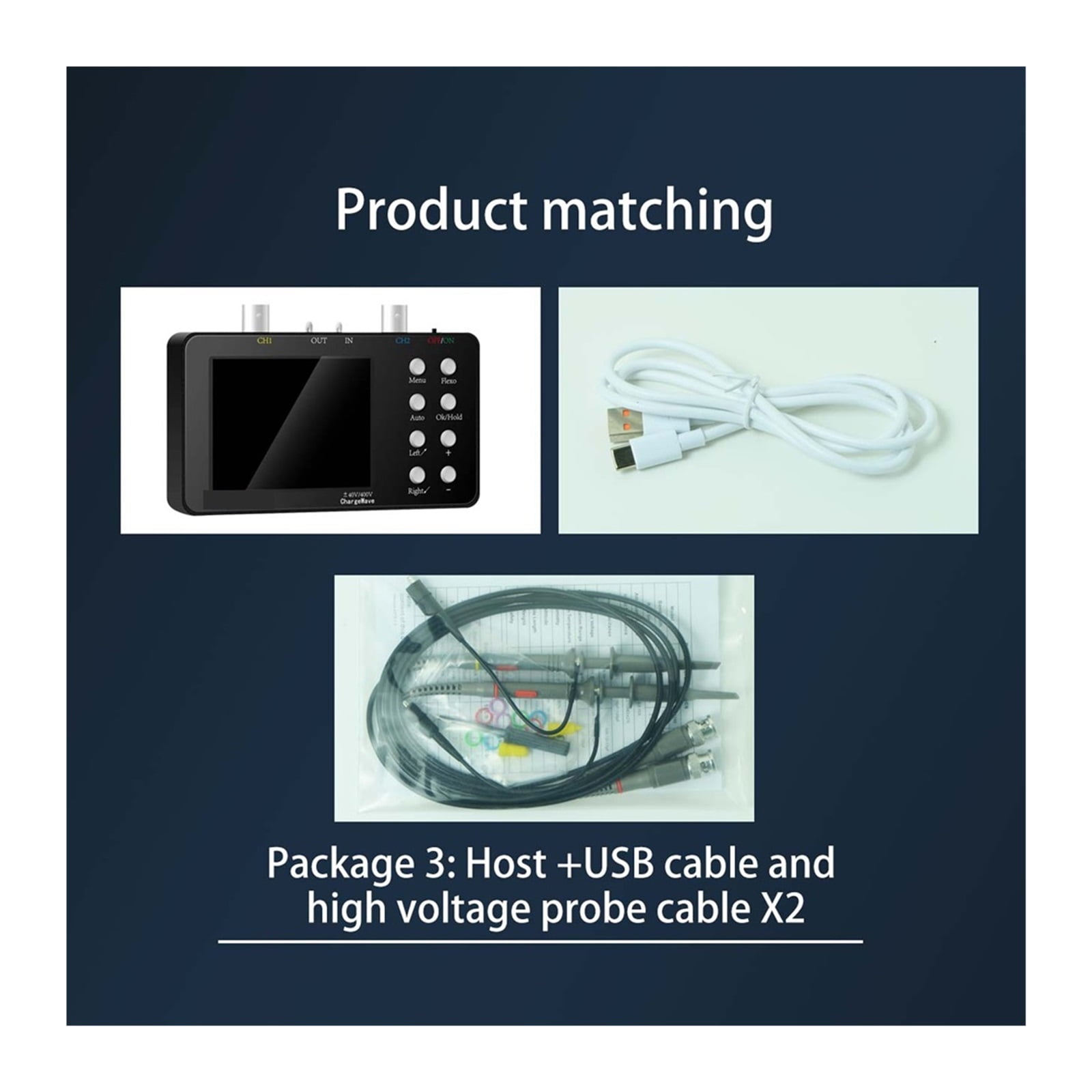 Handheld 10M Analogue Bandwidth 50M Sampling Rate Compact Portable Digital Oscilloscope Current Oscilloscope Cellphone Repairs ,Professional Designed