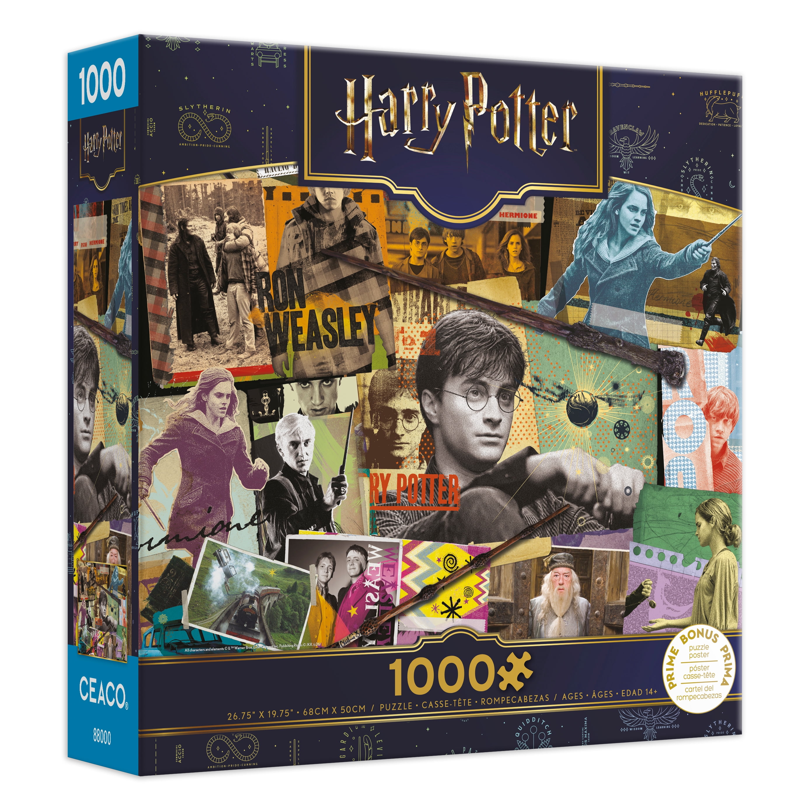 Ceaco Harry Potter Collage 1000-Piece Interlocking Jigsaw Puzzle for Adults Ages 14+