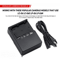thumbnail image 3 of LP-E6 Chargeur Compatible avec Canon LP-E6 Batterie EOS R R5 R6 6D 7D 5D 5DS 5DS R 60D 60DA 70D 80D 5D Mark III 90D Mark II Appareil Photo, 3 of 5