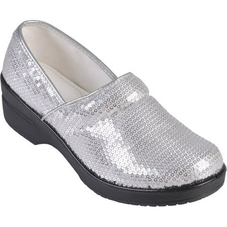 Brinley Co Womens Lightweight Sequined Clogs