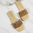 thumbnail image 6 of Roncen Women's Sandals Rhinestone Boho Dressy Wedding Cute Square Open Toe Slides Shoes 2026, 6 of 9