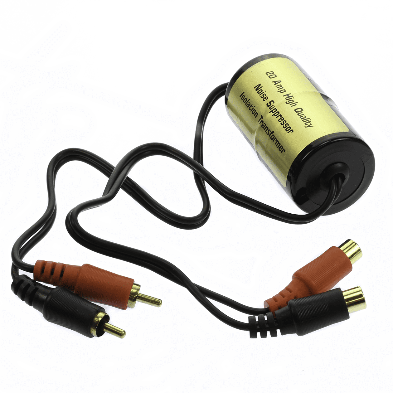 25A Ground Loop Isolator Noise Suppressor Level Converter High-Low Wire-RCA 205 