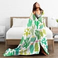 thumbnail image 4 of Cactus Plant Cacti Flower Blanket, Soft Blankets Flannel Bed Throw Cozy Lightweight Plush Gifts for Women Men Boys Girls Sofa Couch Bedroom Living Rooms Warm All Season, Home Decor, 80"x60", 4 of 6