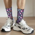 thumbnail image 6 of Bingfone Compression Socks for Women and Men Long Socks for Running Athletic Cycling Nurse- Funny colorful skull ghost, 6 of 6