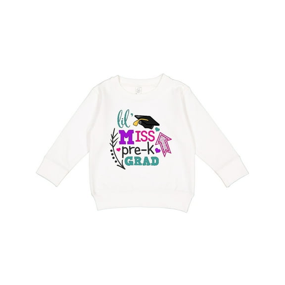 Inktastic Lil Miss Pre-k Grad with Arrows Toddler Sweatshirt