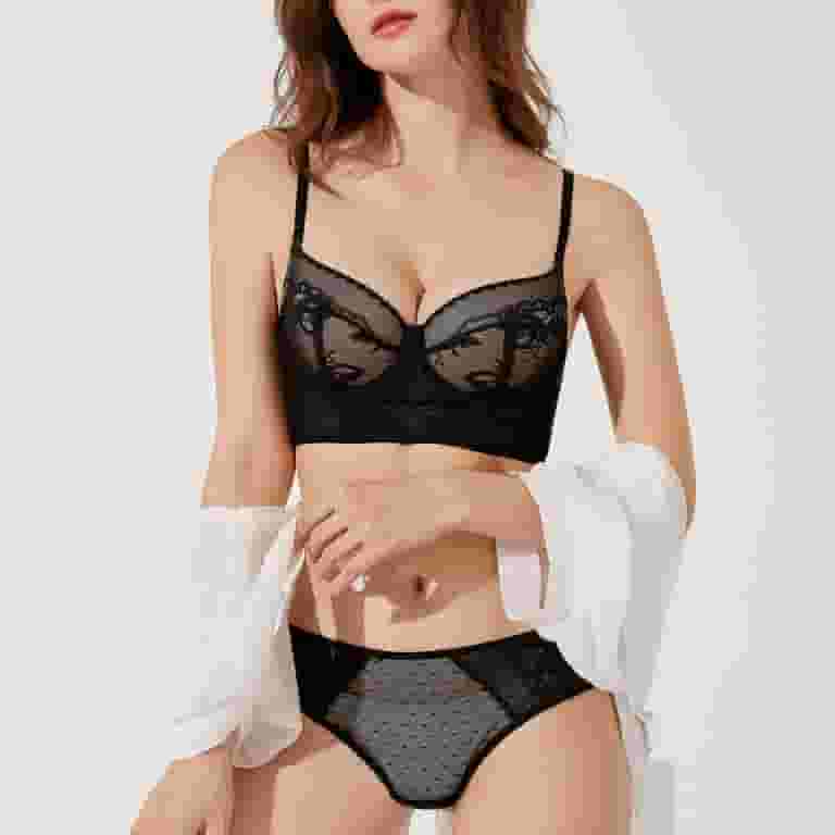 Bigersell Bra and Panty Sets for Women Lace Thin Soft Bigersell Bra and Panty Sets for Women Lace Thin Soft