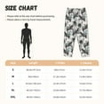 thumbnail image 2 of Salouo Hawaii Palms Print Women's Pajama Pants Casual Loose Sweatpants PJs Flowy Pants Drawstring Palazzo for Women Wide Leg Pants Lounge Pajama -Large, 2 of 8
