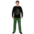thumbnail image 5 of LuLiaMenton Christian Christmas Pajamas Jesus Is The Light Plaid Pjs Set, Men 2XL, 5 of 6
