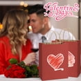 thumbnail image 2 of BagDream 25Pcs Valentine's Day Gift Bags with Handles, Medium Treat Goodies Bag for Birthday Wedding Mother's Day Holiday Party Gift Giving, 8x4.25x10.5", Red, 2 of 10