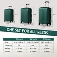 thumbnail image 4 of Ktaxon Luggage 3 Piece Set Suitcase Spinner Hardshell Lightweight TSA Lock, 4 of 10