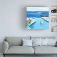 thumbnail image 2 of Petra Lizde 'Girl in Pool' Canvas Art, 2 of 4