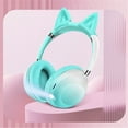 Wireless Bluetooth Kids Headphones Cat Ear Bluetooth Headphones With