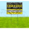 thumbnail image 1 of Cash 4 Gold Compramos Oro (18" x 24") Yard Sign, Includes Metal Step Stake, 1 of 6