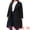 Black, variant on Women's Plus Size Long Sleeve Stand Collar Trench Coat 2X Brick Red