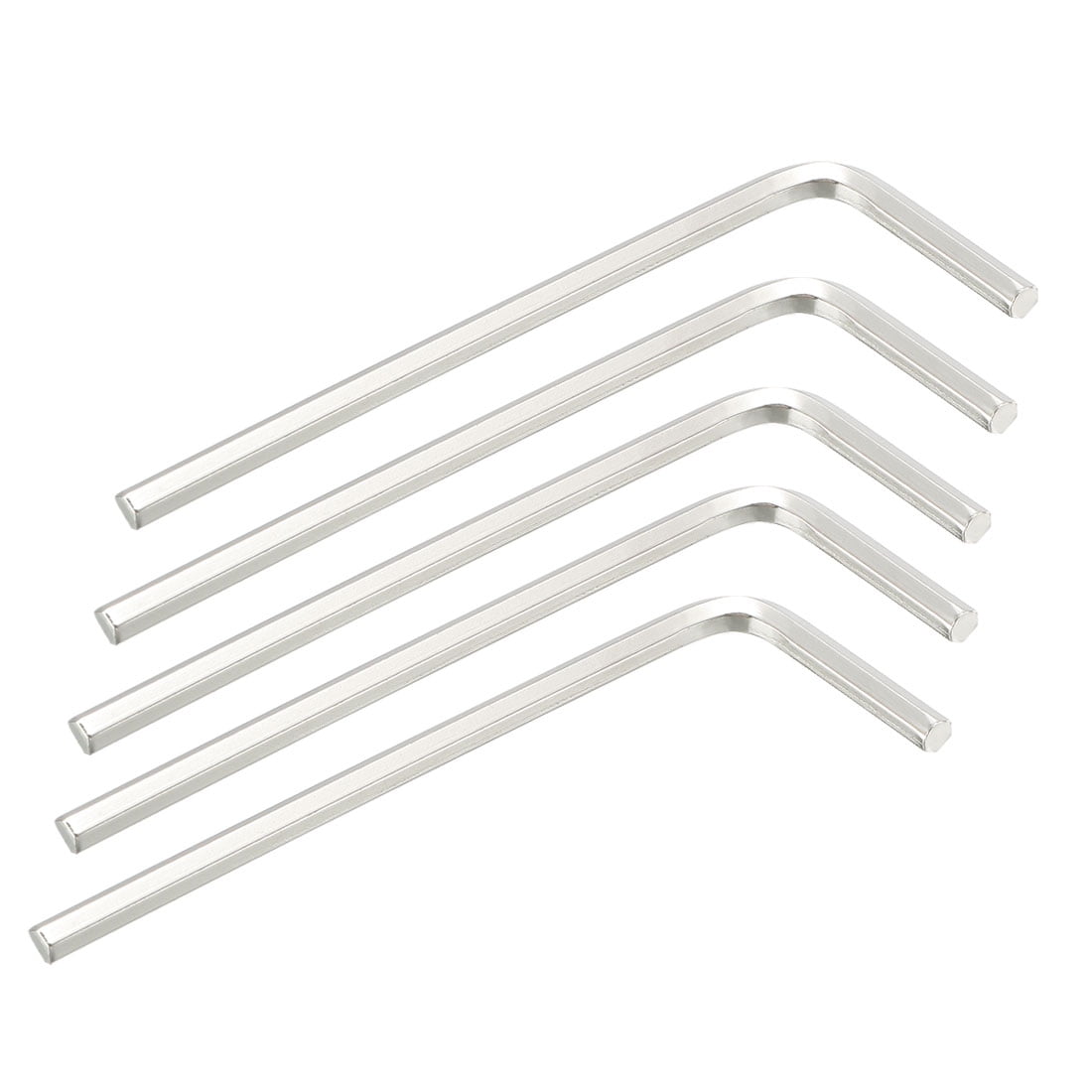 5pcs L-Shape Inner Hexagonal Spanner Flat End M4 Hex Key Wrench Tool
