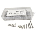 thumbnail image 2 of Bunblic 120x RC CAR M3 Screws Kits with Storage Box DIY Accs for BB01 RC Car Model RC Car Model Lightweight Repair Parts Repair Tools, 2 of 8