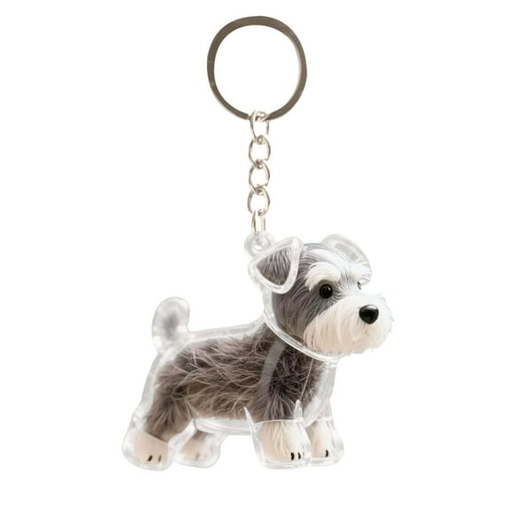 Dog Hair Memorial Keychain â Transparent Pet Fur Keepsake with 12 Styles Cute Accessory for Dog Lovers