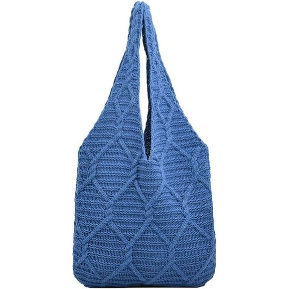 HLSOHJP Crochet Tote Bag Women Knit Shoulder Bag CrossBody Purse Cute Satchels Hobo Bags Tote Handbag Travel Summer Beach Bag