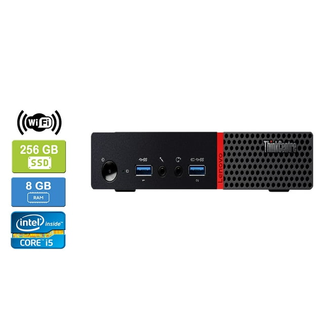 Remis à Neuf : LENOVO M900 Intel Core i5-6500T 8 Go 256 Go SSD Win 10 Pro Wifi UK&m